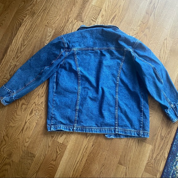 Oversized Vintage Denim Jean Jacket - Picture 3 of 5